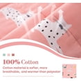 thumbnail image 4 of Anjee 5 lbs 36"x48" Kids Weighted Blanket, 100% Cotton Breathable Soft Bed Blankets, Good for Calm Sleep, Home and School Rest Time, Pink Cat, 4 of 11