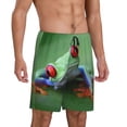 thumbnail image 5 of KLL Red-Eyed Tree Frog-1 for Men's 1-Pack Shorts,Sleep Pajama Shorts for Men Soft Pj Shorts Men's Pajama Bottoms Sleepwear -Small, 5 of 7