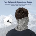 thumbnail image 4 of Neck Gaiter Face Cover Scarf, Silver Glitter Soft Face Sun Mask Cover Scarf Headband Cooling Sweat Absorbing Bandanas Hiking Cycling Running, 4 of 7