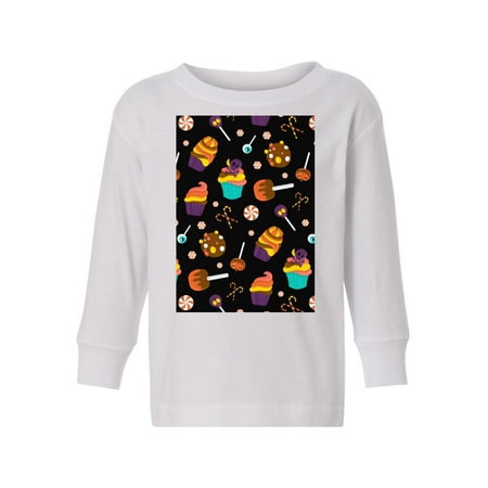 

Awkward Styles Halloween Toddler Long Sleeve Shirt Sweet Candies Kids T-Shirt