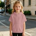 thumbnail image 5 of Boys Short Sleeve Hoodie Kids Summer Pullover Shirt with Pocket Lightweight Short Sleeve Hoodie, 5 of 5