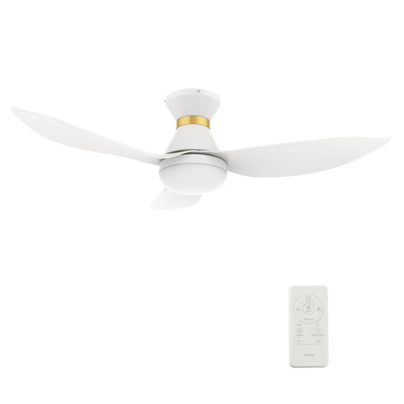 45 inch 3-Blade Flush Mount Smart Ceiling Fan with LED Light Kit & Remote