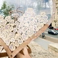 thumbnail image 4 of Libro de Visitas de Boda Decoración de Boda Libro de Visitas Grabado en 3D Buzón de Invitados Tarjeta de Decoraciones de Boda, B, 4 of 5