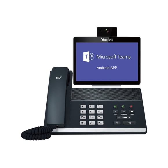 Yealink VP59 - IP video phone - with digital camera, Bluetooth interface with caller ID - IEEE 802.11a/b/g/n/ac (Wi-Fi) / Bluetooth 4.2 - 5-way call capability - SIP, SIP v2, SRTP - classic gray