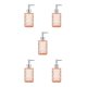 thumbnail image 1 of Kearding Dispensador de jabón de vidrio recargable, duradero y fácil de usar, amplia aplicación, reciclable, cubierta naranja y plateada Type2 NO2, 1 of 6