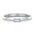 thumbnail image 1 of East-West Stackable Baguette Ring in Sterling Silver, 1 of 3