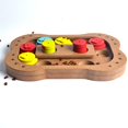 thumbnail image 2 of Juego de estrategia de inteligencia para perros, juguete interactivo de escondite y comida lenta, rompecabezas de madera para perros y gatos (forma de hueso), 2 of 5