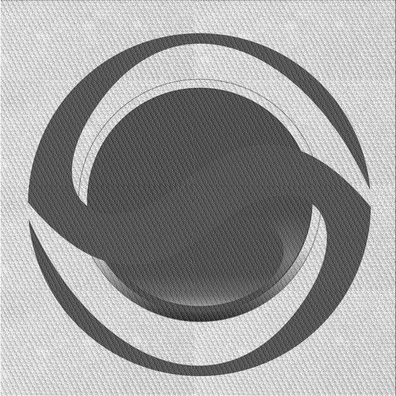 Ahgly Company Indoor Square Patterned Ash Gray Area Rugs, 7' Square