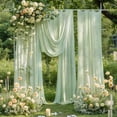 thumbnail image 3 of Tela para drapear con forma de arco de boda PARTISKY, gasa verde salvia, 5,5 m, 3 of 9