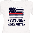 thumbnail image 4 of Inktastic Future Firefighter USA Boys or Girls Long Sleeve Baby Bodysuit, 4 of 5