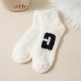 thumbnail image 2 of iOPQO Fluffy Socks, Low Cut Socks Women, Short Socks for Women, Thick Fuzzy Socks, Plush Socks, Beige One Size, 2 of 3