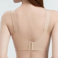 thumbnail image 3 of HBGVBA Womens Comfortable Bras V Neck Wide Strap Solid Color Wireless Everyday Support Bra, 3 of 5
