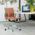 thumbnail image 3 of Low Back Office Chair PU leather Swivel Desk Chair, 3 of 8