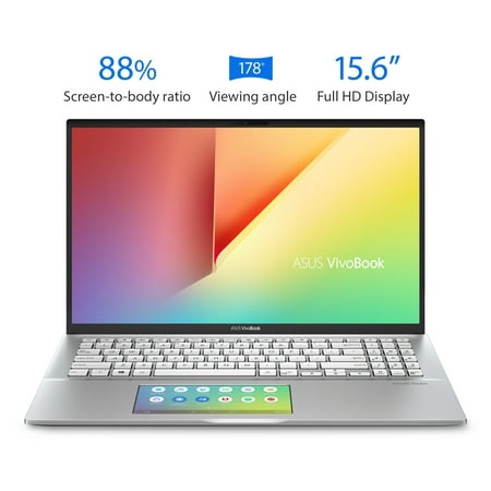 ASUS VivoBook S15 S532 Thin & Light Laptop, 15.6? FHD, Intel Core i5-8265U CPU, 8GB DDR4 RAM, PCIe NVMe 512GB SSD, Windows 10 Home, IR camera, S532FA-DB55, Transparent Silver