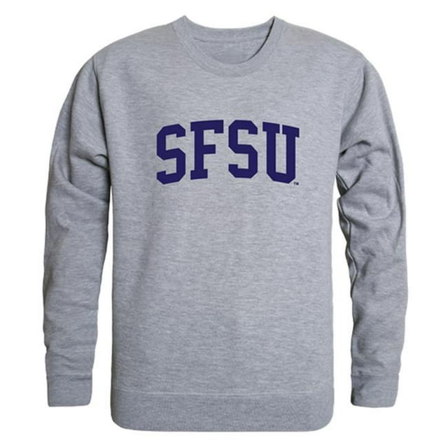 W Republic 543-376-HGY-01 NCAA San Francisco State Gators T-Shirt Col Rond Jour de Match, Gris Chiné - Petit