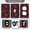 thumbnail image 3 of Light Switch Cover Switch Plate Outlet Cover Plug Cover for Electrical Unused Outlet Cover Red Roses and Hearts Pattern, 3 of 6