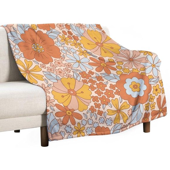 Southwest Blanket, Soft Native Tribal Vintage Abstract Ethnic Pattern Blanket Ethnic Aztec Print Throw Blanket for Couch Sofa 60"x80"