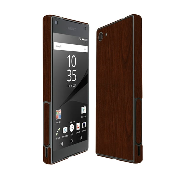 Skinomi - Dark Wood Skin & Screen Protector for Sony Xperia Z5 Compact - Walmart.com