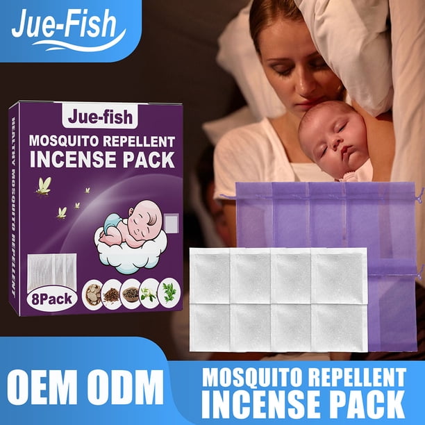 Bolsita de hierbas chinas para aromaterapia bolsa fragante de repelente de Ehuebsd mosquitos bolsita Natural para dormir en paz para la habitación del hogar del bebé 8 piezas