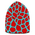 thumbnail image 6 of joogoo Red Giraffe Pattern Beanie Hats Cuffed Winter Warm Knit Thick Beanies, 6 of 7
