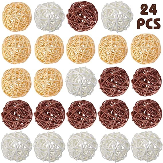 Quality Rattan Balls Mixed Colours Easter Decoration Xmas Gifts/Home Decorations 