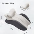 thumbnail image 5 of TOPCHANCES Lumbar Support Pillow, Memory Foam Back Support Cushion, Orthopaedic Bed Wedge Pillow with Removable Headrest, Ergonomic Backrests for Back, Neck, Lumbar & Legs (Gray/Dark Gray), 5 of 10
