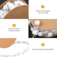 thumbnail image 2 of Raindrops White Plush Pom Pom Ribbons for Wrapping, Party Decor, Craft Projects, Holiday Presents and Decorations, 2 of 8