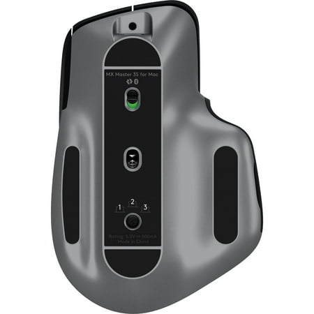 Logitech - MX Master 3S for Mac Bluetooth Laser Mouse with Ultrafast Scrolling - Space Gray