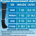 thumbnail image 3 of Made in USA - Compression Knee High for Men 15-20mmHg Swelling - Black, X-Large, 3 of 10