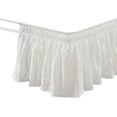 thumbnail image 1 of Ruffle Elastic Bed Skirt Detachable - Dustproof Ruffle - Machine Washable Elastic Band Bed Skirt (White), 1 of 5
