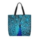 thumbnail image 1 of Fotbe Beautiful Blue Peacock Bolsa Tote con Estampado para Mujer, Bolsos con Cremallera, Bolsa de Hombro Casual de Gran Capacidad con Bolsillos Internos, 1 of 7