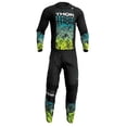 thumbnail image 1 of Thor 2023 Youth Sector Atlas Offroad Motocross Jersey Pant Combo Black/Teal (Youth Large / 26), 1 of 8