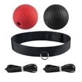 thumbnail image 2 of jinwen Bandeau de Balle de Boxe Pratique de Punch Balle de Boxe Réactive Balles Rouge et Noir, 2 of 9