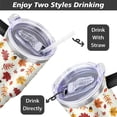 thumbnail image 5 of Autumn Maple Leaf 40oz Stainless Steel Vacuum Insulated Tumbler with Lid and Straw Gifts for Mom Friend Sister Grandma, 5 of 5