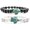 Black white, variant on 2 PCS Sea Turtle Bracelet, Elastic, supports the Sea Turtle Conservancy, Crystal, Style Z4245