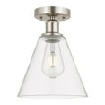 thumbnail image 4 of Innovations Lighting  Edison Berkshire - 1 Light 8" Semi-Flush Mount Seedy/Matte Black, 4 of 5