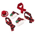 thumbnail image 1 of Sombrero Botella de vino de Navidad Gorro de punto Conjunto de bufanda Pequeño Algodón de nailon Lavable Reutilizable Decoración de regalo de Navidad de Papá Noel para fiesta ANGGREK Otros, 1 of 8