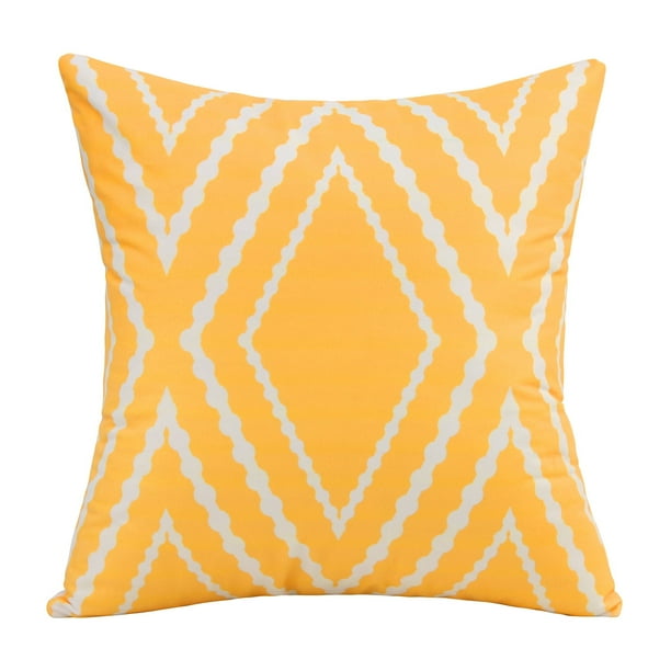 Nvzi 1 funda de almohada de felpa corta para sofá con estampado verde, funda de almohada colorida, ilumina el paisaje de tu dormitorio 19,69 x 19,69 pulgadas (amarillo)