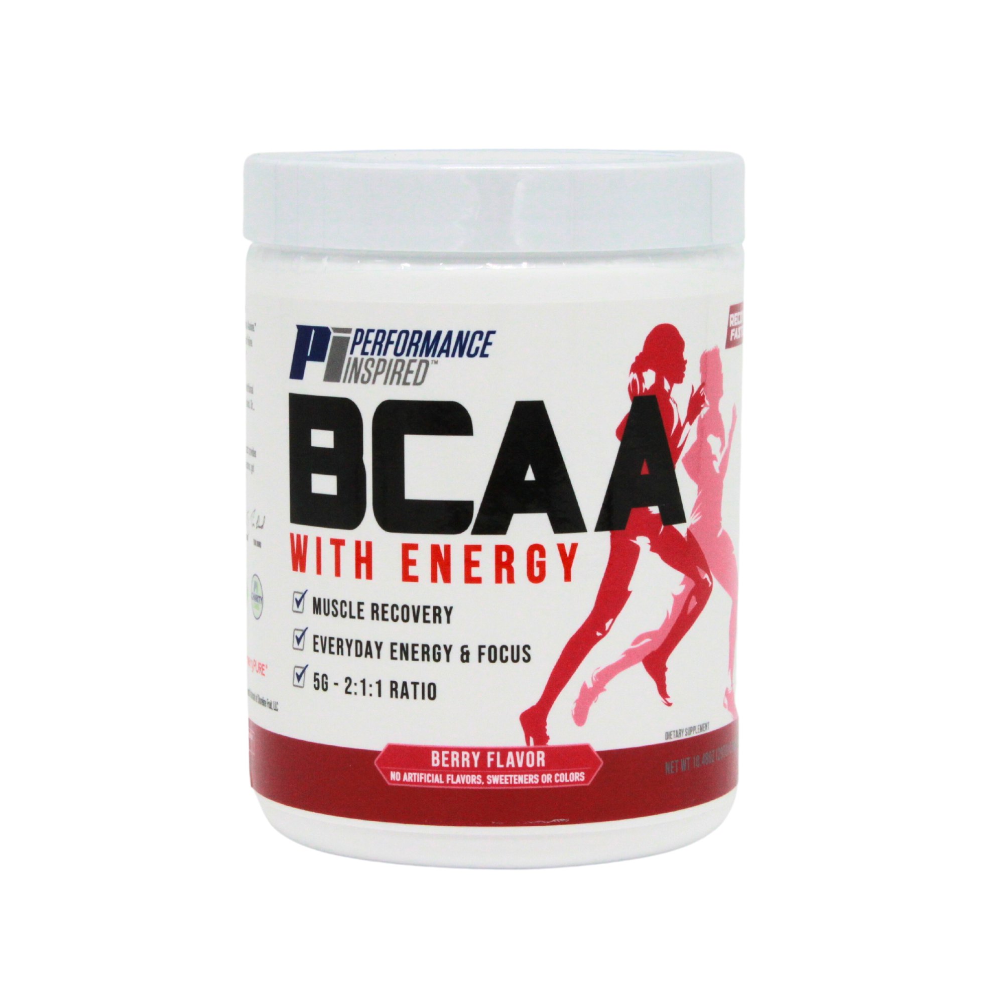 Performance Inspired Nutrition – BCAA with Energy - 480 mg of CherryPURE - Energy & Recovery - Berry Flavor - .65 LB