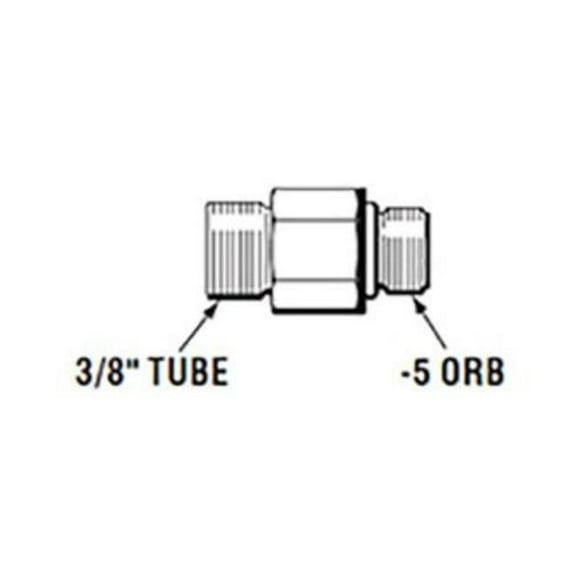 Seastar Teleflex HF6009 Straight Fitting ORB x 3/8" Hydraulic Cylinder Steering