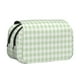 thumbnail image 1 of Disketp Green Checkboard Estuche de Lápices de Doble Capa con Tapa Abatible y Cremallera, Organizador Escolar para Adolescentes y Adultos, 1 of 7