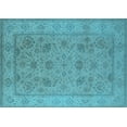 thumbnail image 1 of Ahgly Company Indoor Rectangle Oriental Light Blue Traditional Area Rugs, 5' x 8', 1 of 4