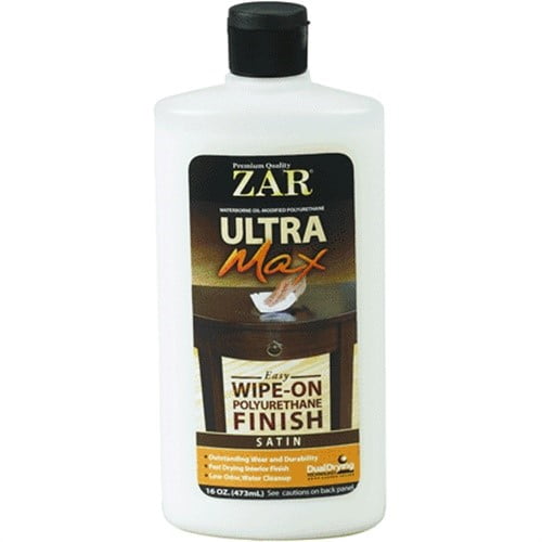 Zar 37211 16 Oz Satin Ultra Max Easy Wipe On Polyurethane Finish