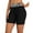 Black/White, variant on Womens Swim Shorts High Waist Swimsuits Shorts Swim Short with Pockets Color Block