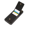 thumbnail image 2 of Wallet Back Case for Samsung Galaxy A05 with Wrist Strap, Stylish Magnetic Card Holder Finger Ring Kickstand PU Leather Lanyard Shockproof Slim Phone Case for Samsung Galaxy A05, Black, 2 of 7