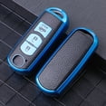 thumbnail image 5 of Leather+TPU All-Inclusive Car Remote Key Cover Case Fob for Mazda 2 3 5 6 CX-3 CX-5 CX-7 CX-9 CX8 Speed Miata MX5 2016 2017 2018, 5 of 9
