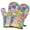 Pioneer Flower Floral-1, variant on Cute Oven Mitts,Pioneer Flower Floral Print Pattern Oven Mitt 2-Pack Set,Kitchen Gloves for Oven,Heat Resistant Oven Mitts 7.7"x12"