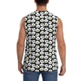 thumbnail image 4 of Fotbe Panda Bear Men's Camiseta sin Mangas Estampada para Hombres, Playera Casual para Gimnasio, Entrenamiento, Playa-Large, 4 of 7