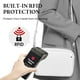 thumbnail image 2 of Bolso bandolera Befen de piel auténtica con protección RFID, color blanco, 2 of 6