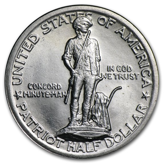 1925 Lexington-Concord Sesquicentennial Half BU